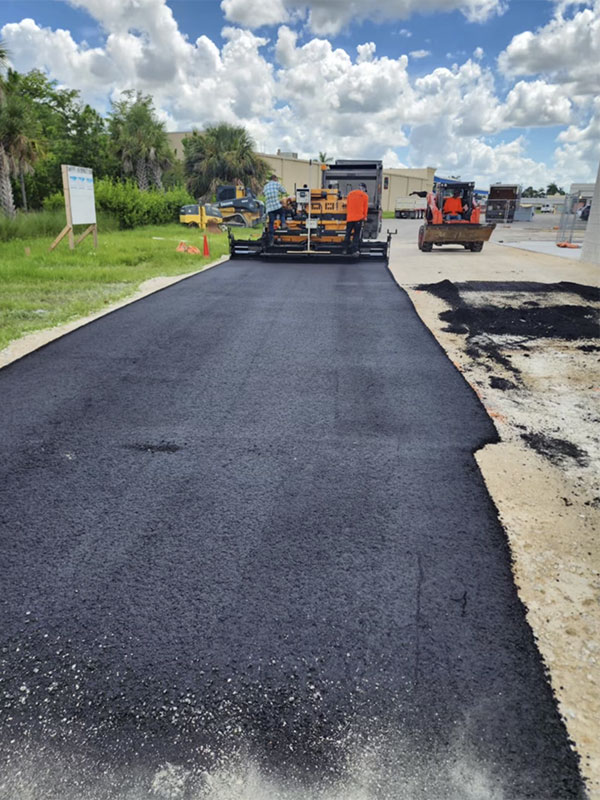 Lee County, Florida paving project