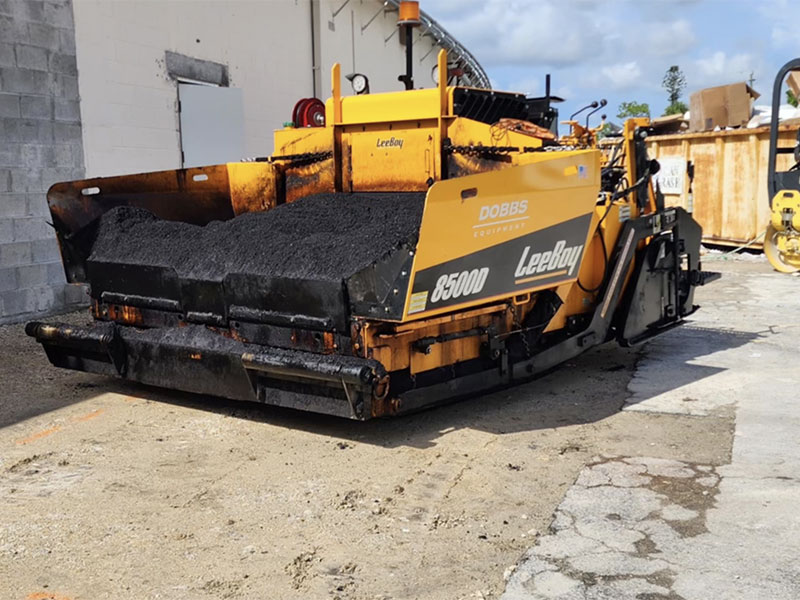 Leeboy 8500D paving in Lee County, Florida