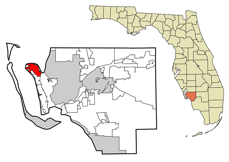 Bokeelia, Florida map