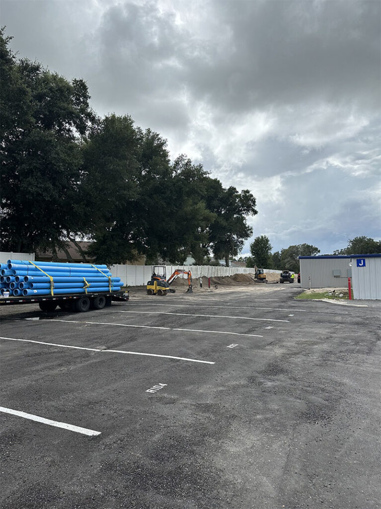 Water infrastructure project in Okahumpka, Florida, Midgard Self Storage