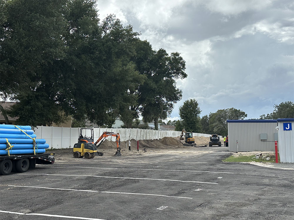 Midgard Self Storage water infrastructure project in Okahumpka, Florida